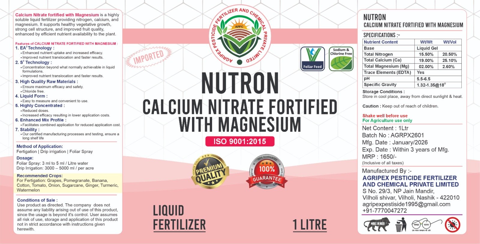 Agripex -  Calcium Nitrate