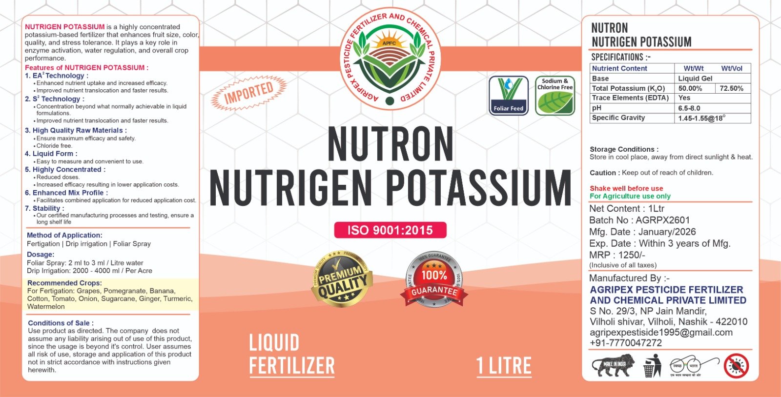 Agripex-Nutrigen Potassium